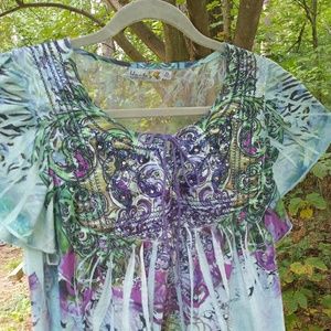 3 for $18  XL One World Short Sleeve Blouses